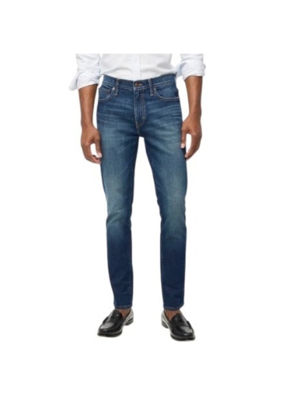 J. Crew Mens Slim Flex Straight Leg Jeans Blue Size 30x32 Preppy Minimalist